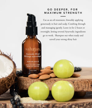 Break up with breakage. Ayurvedic oil amla, eclipta alba (bhringraj) and help repair damage and fortify your hair’s structure, for strong hair that’s soft to the touch.