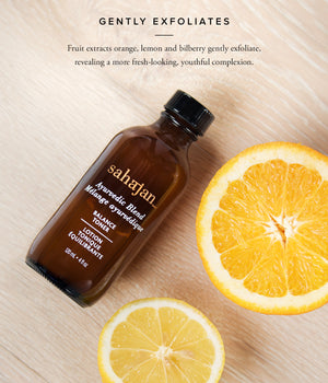 Fruit extracts orange, lemon and bilberry gently exfoliate, leaving nothing behind but glowing skin.