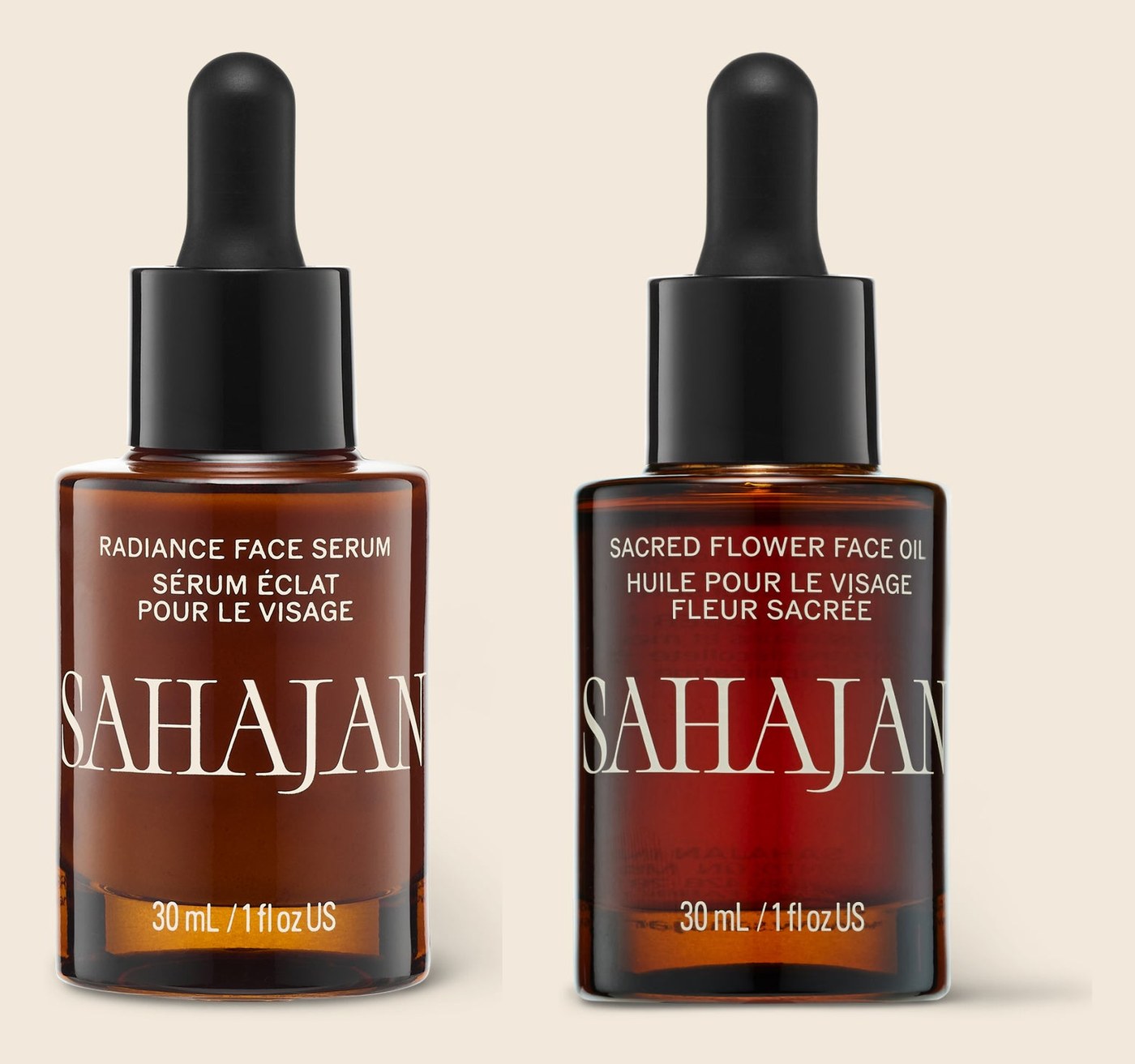 The two I use every day: serum, then oil.